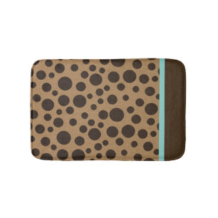 Tapete De Banheiro Bathmat de Bolinhas Brown Chic