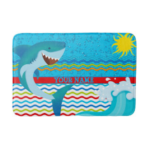 Tapete De Banheiro Bathmat de Shark Bathmat para Meninos Personalizad