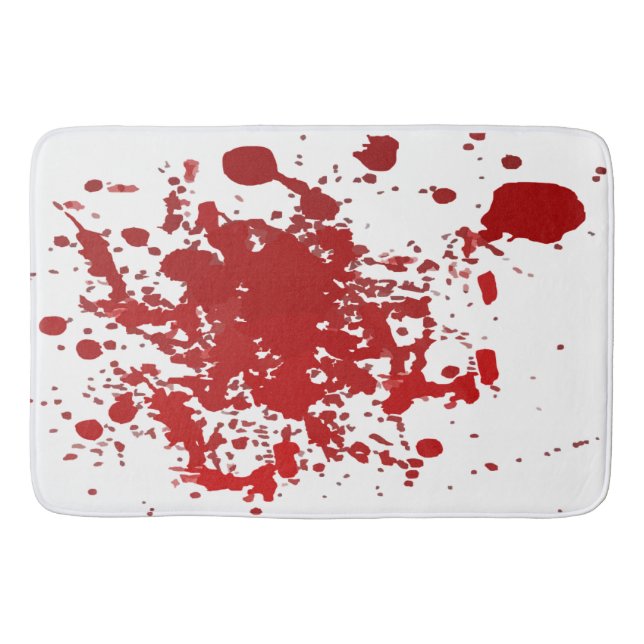 Tapete De Banheiro Bathmat Halloween sangrando (Frente)