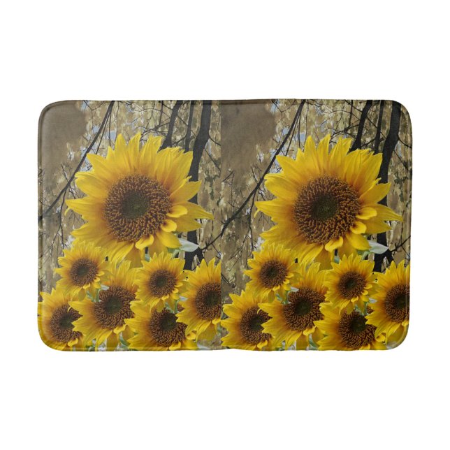 Tapete De Banheiro Bathmat Sunflower (Frente)
