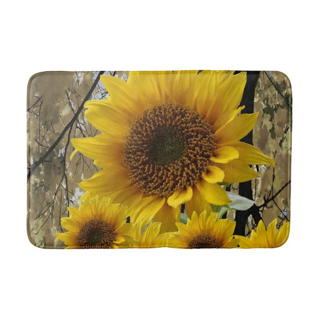 Tapete De Banheiro Bathmat Sunflower (Frente)