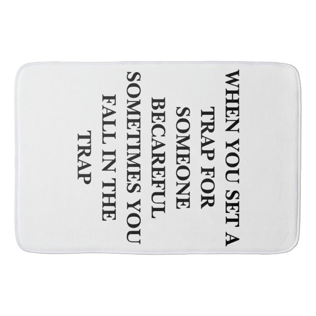 Tapete De Banheiro Bathmat TRAP (Frente)