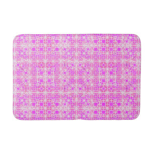Tapete De Banheiro Batik tribal - máscaras do rosa e da orquídea