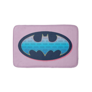 Tapete De Banheiro Batman Símbolo rosa e azul