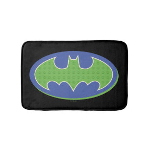Tapete De Banheiro Batman Símbolo roxo e verde