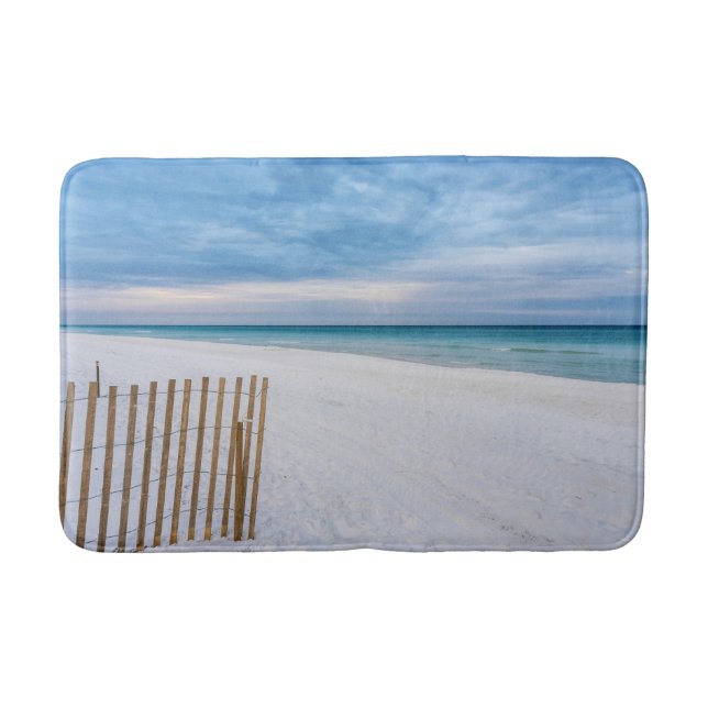 Tapete De Banheiro Beach Fence Morning Destin Florida Bath Mats (Frente)
