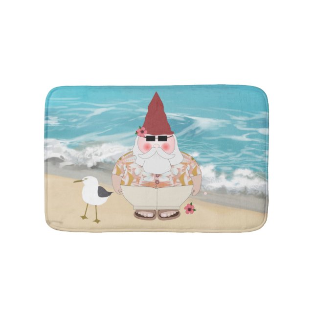Tapete De Banheiro Beach Gnome Bathmat (frente)