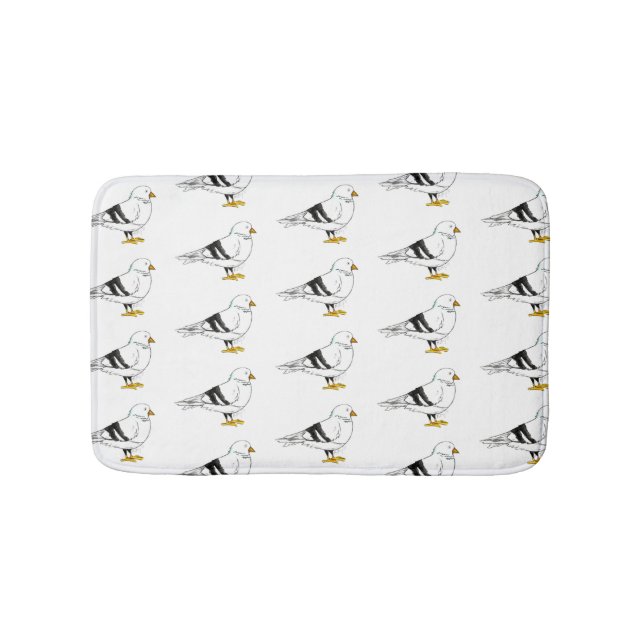 Tapete De Banheiro Beach Gull Seagull Nova Iorque Pigeon Bird (frente)