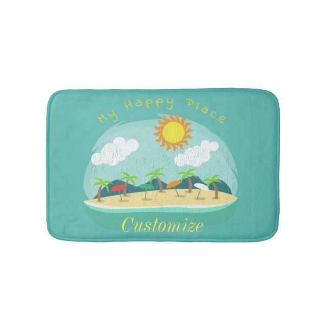 Tapete De Banheiro Beach Happy Place Thunder_Cove (frente)