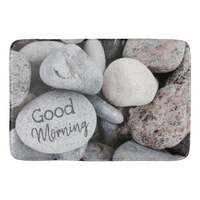 Tapete De Banheiro Beach Pebble Nature Foto Inspiracional (Frente)