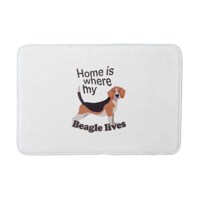 Tapete De Banheiro Beagle Home (Frente)
