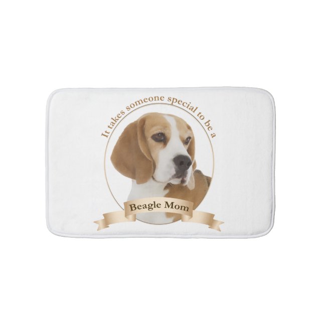 Tapete De Banheiro Beagle Mãe Bathmat (frente)