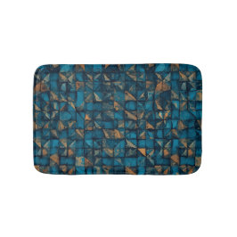 Tapete De Banheiro Beautiful Patchwork "Look" in Dark Teal