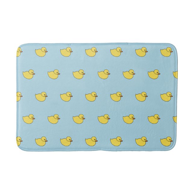 Tapete De Banheiro Bebê Duckies Patos Banheiro Mat Rug (Frente)
