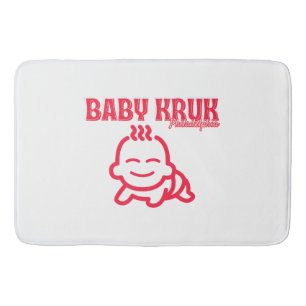 Tapete De Banheiro Bebê Engraçado Kruk Philadelphia Premium 
