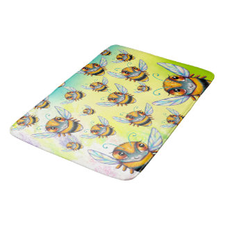 Tapete De Banheiro Bee Busy Bath Mat