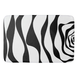 Tapete De Banheiro Bei e Fluxo 4 - Preto e Branco