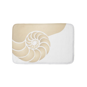 Tapete De Banheiro Beige Nautilus: costa marítima marítima