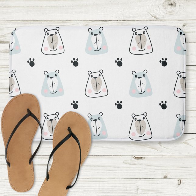 Tapete De Banheiro Bela casa de banho de miúdos engraçados (Criador carregado)