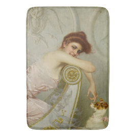 Tapete De Banheiro Beleza Moda Brincando Com Seu Cachorro Louco