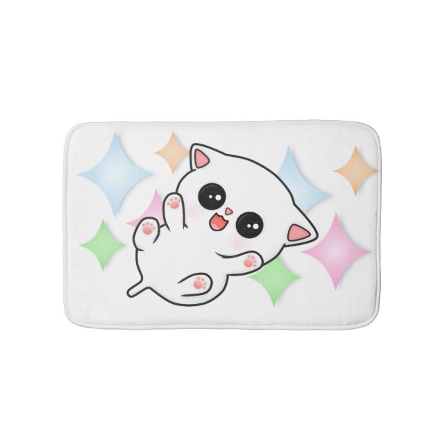 Tapete De Banheiro Belly Rub Time Kitten (frente)