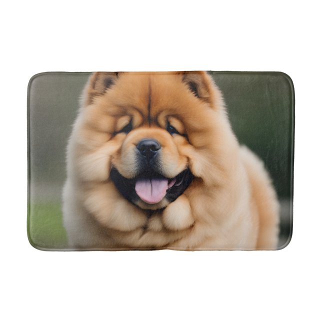 Tapete De Banheiro Belo Chow Chow (Frente)