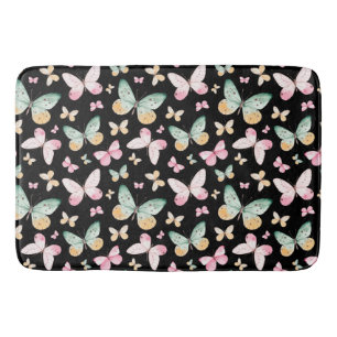 Tapete De Banheiro Belo Padrão de Borboleta Bath Mat