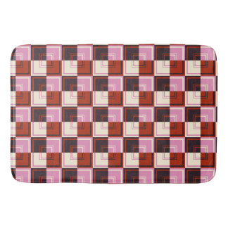 Tapete De Banheiro Berinjela Marfim Rosa Vermelho
