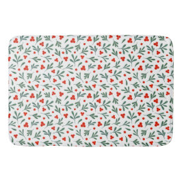 Tapete De Banheiro Berries E Planta De Inverno Deixam O Padrão Sem Co
