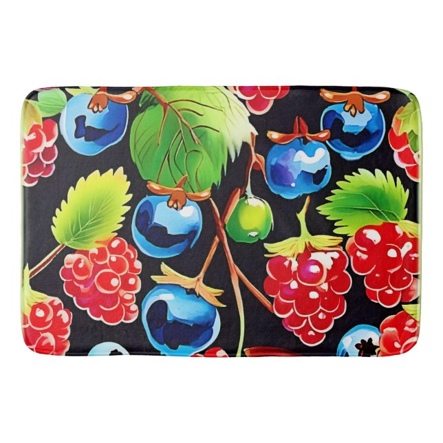 Tapete De Banheiro Berryful Delight Art (Frente)