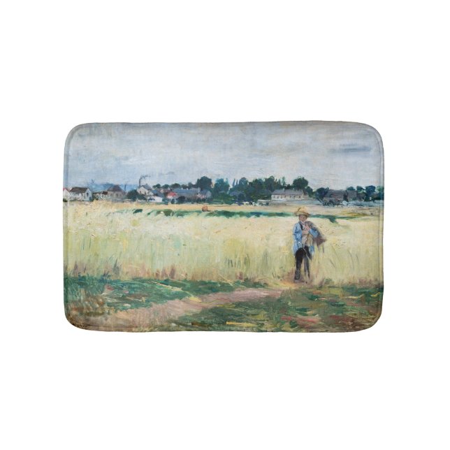 Tapete De Banheiro Berthe Morisot - No campo de rodas em Gennevillier (frente)