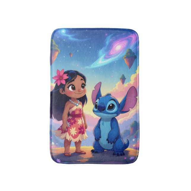 Tapete De Banheiro Beste Freunde fürs Leben – Lilo & Stitch   (Frente Vertical)