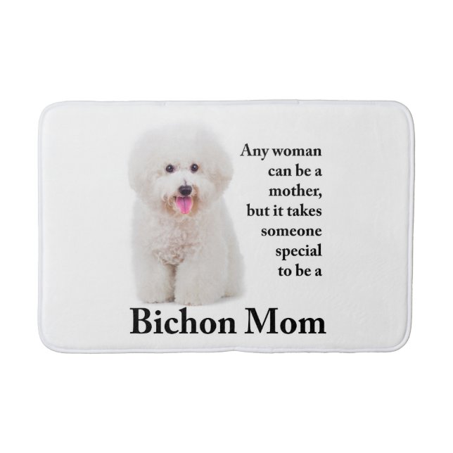 Tapete De Banheiro Bichon Mãe Bath Mat (Frente)