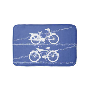 Tapete De Banheiro Bicicleta Bicicleta Mat Branca