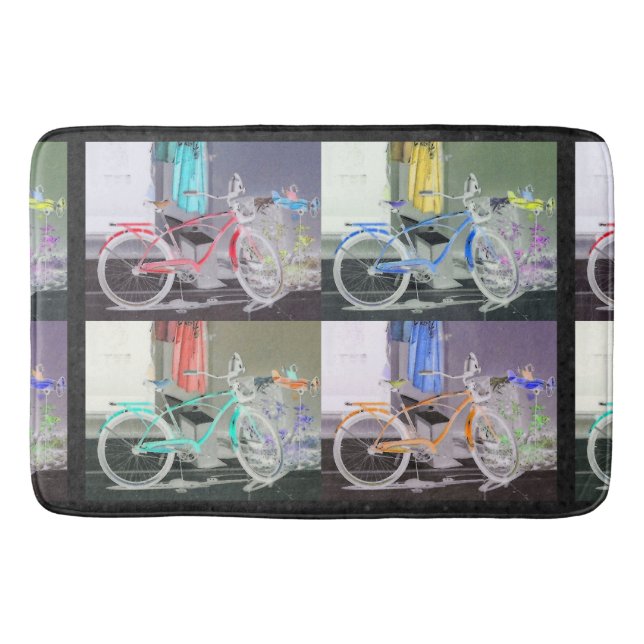 Tapete De Banheiro Bicicleta Ocidental Chave (Frente)