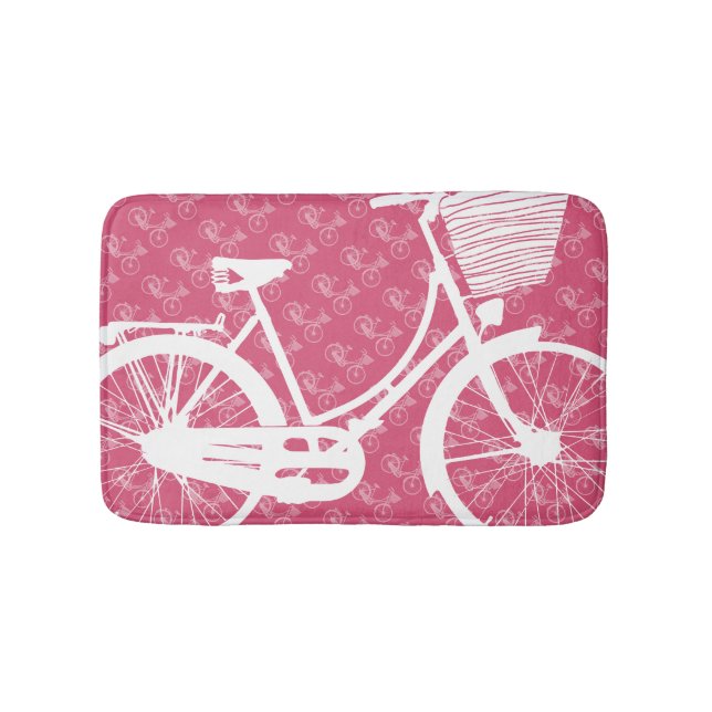 Tapete De Banheiro Bicicleta Personalizada Moderna (frente)