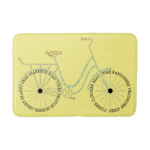 Tapete De Banheiro Bicicleta Típica Bicicleta Bicicleta Bicicleta Bat