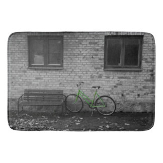 Tapete De Banheiro Bicicleta verde