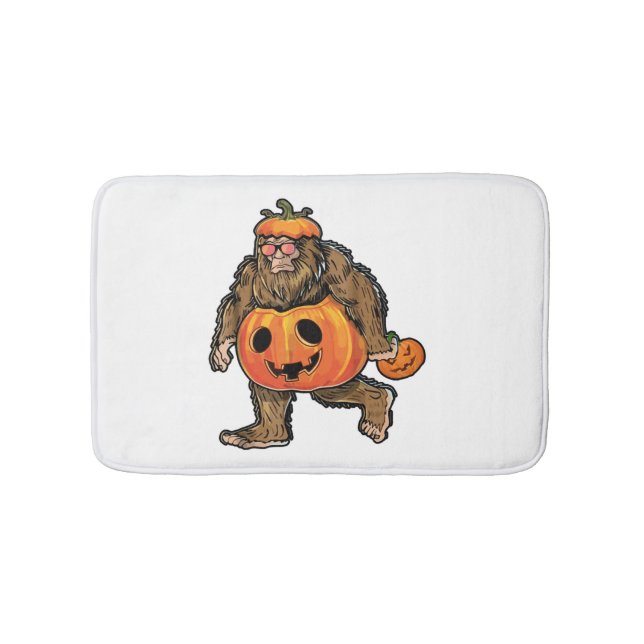 Tapete De Banheiro Bigfoot Halloween Pumpkin halloween (frente)