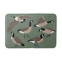 Bird Lover Canada Geese Illustration Sage Green