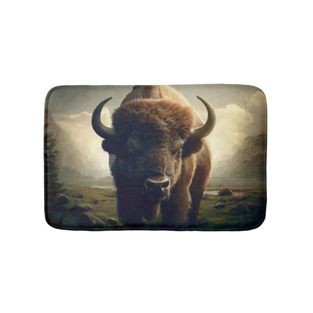 Tapete De Banheiro Bison Painting (frente)