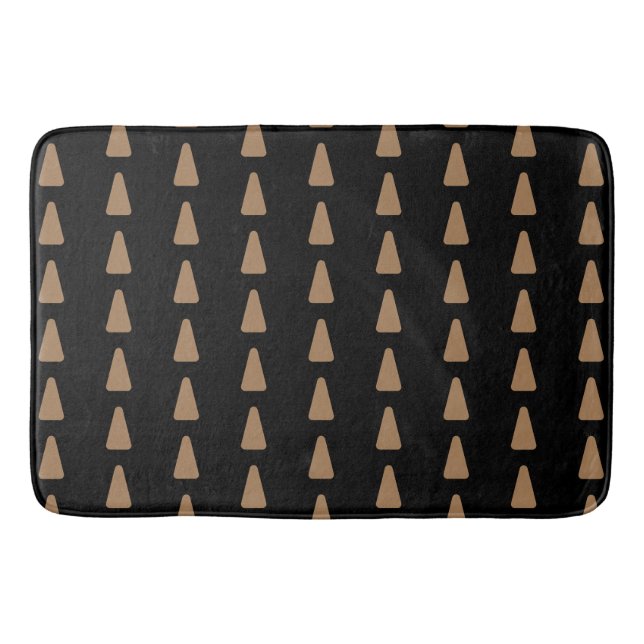 Tapete De Banheiro black and gold Bath Mat (Frente)