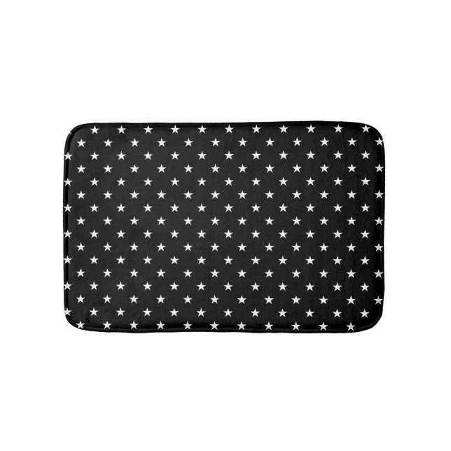 Tapete De Banheiro Black Stars Bath Mat (frente)