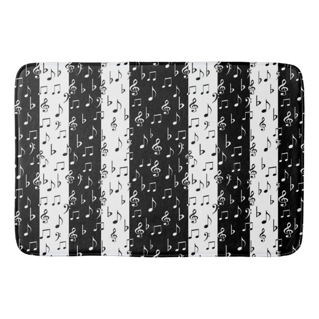 Tapete De Banheiro Black & White Musclings Bath Mat (Frente)
