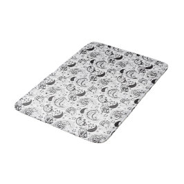 Tapete De Banheiro Black & White Paisley Pattern –Elegant Textile Art
