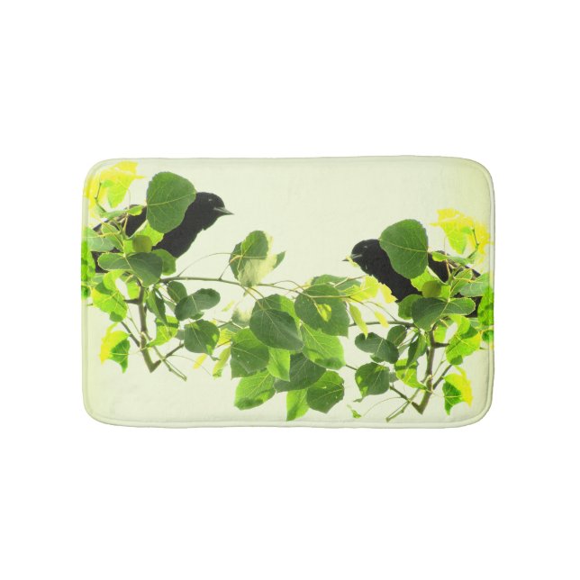 Tapete De Banheiro Blackbird Bath Mats (frente)