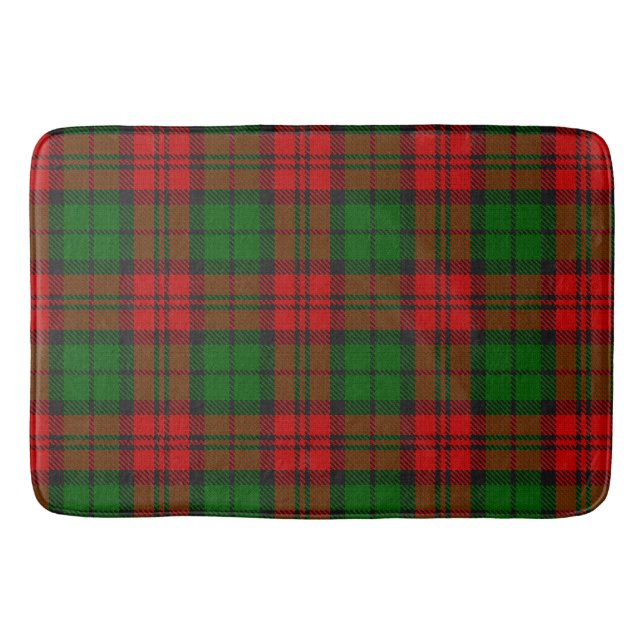 Tapete De Banheiro Blackwatch Campbell Tartan Red Green Xadrez (Frente)