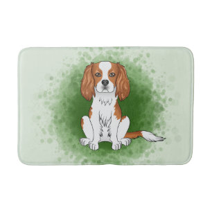 Tapete De Banheiro Blenheim Cavalier King Charles Spaniel Em Verde