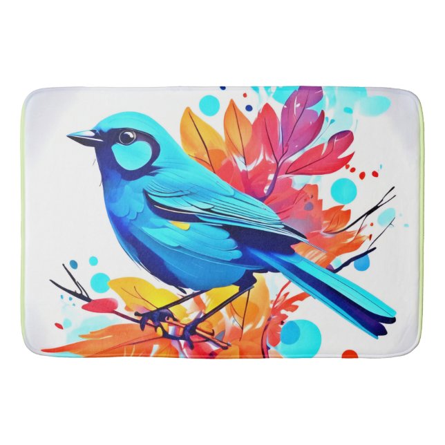 Tapete De Banheiro Bliss Art do Bluebird (Frente)