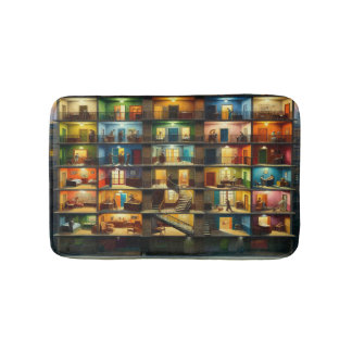 Tapete De Banheiro Bloco